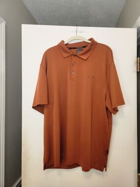 Greg Norman Collection Rust Orange Short Sleeve Polo XL